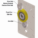 Image - Self-lubricating gear system replaces complex pulley drive train to handle precision timing