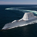 Image - U.S. Navy commissions electric-propulsion stealth destroyer