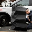 Image - Bullet-resistant Kevlar foldable shield aims to protect law enforcement