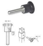 Image - Magnetic quick-release pins in stainless steel