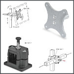 Image - Monitor mounts and locking slide connectors