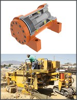 Image - Off-highway: Rotary actuator steering for paver combines power and precision