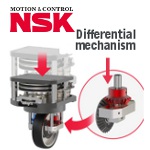 Image - NSK's new Active Casters help robots move effortlessly