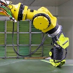 Image - Neat. Robot handles precision masking tape application for aerospace
