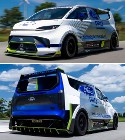 Image - Speedy delivery: 2,000-hp Ford SuperVan does 0 to 60 in under 2 sec