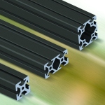 Image - New! Black anodized T-slotted rails from AutomationDirect
