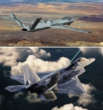 Image - U.S. military first: Fighter jet commands huge drone in flight